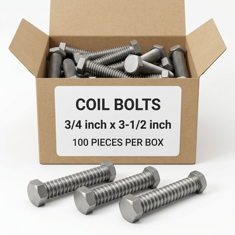Coil Bolts 75S350CBH0P OCM 3/4" x 3-1/2" (100 Pieces)