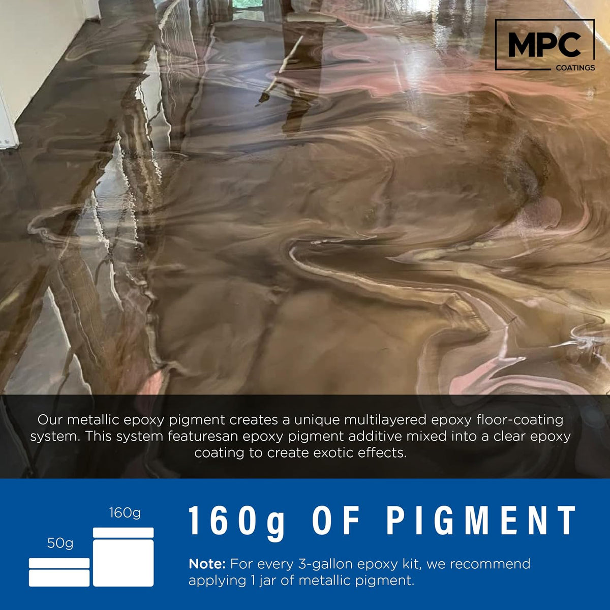 MPC-600 Metallic Epoxy Pigment (160 Grams) MPC