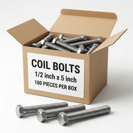 Coil Bolts 50A500CBH0P OCM 1/2" x 5" (100 Pieces)