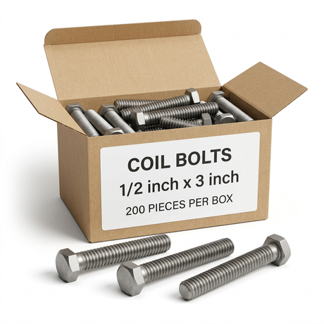 Coil Bolts 50A300CBH0P OCM 1/2" x 3" (200 Pieces)
