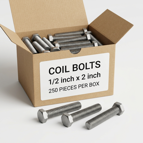 Coil Bolts 50A200CBH0P OCM 1/2" x 2" (250 Pieces)