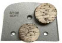 Lavina Double Round Grinding Segments M-LAV-2R0810-S Diamond Tool Store Soft 8/10