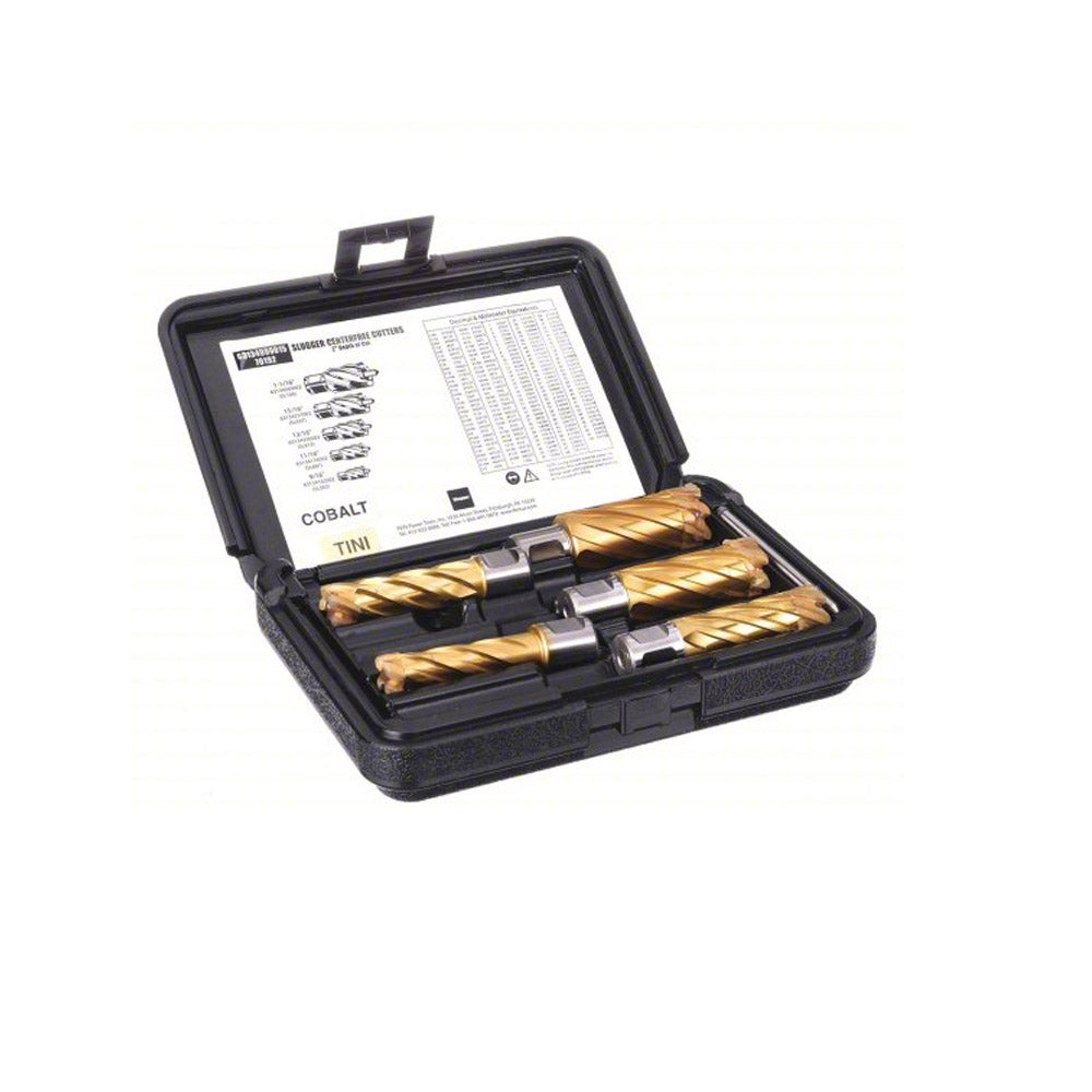 FEIN Slugger Structural Cutter Set 9/16 in to 1-1/16 in - 2 in Depth of Cut 63134999017 FEIN Cobalt TiN Coated