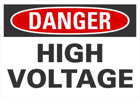 Danger OSHA Sign: High Voltage Lyle Signs