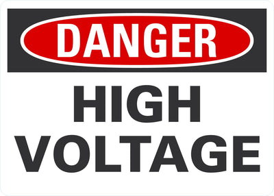 Danger OSHA Sign: High Voltage Lyle Signs
