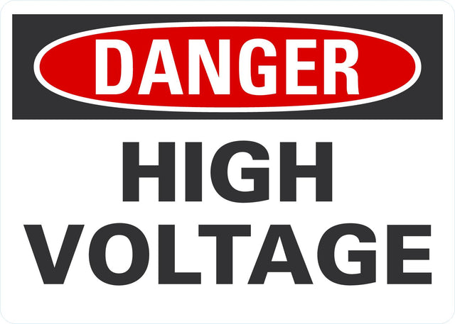 Danger OSHA Sign: High Voltage Lyle Signs