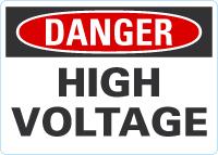Danger OSHA Sign: High Voltage Lyle Signs