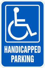 Handicapped Parking Sign: Handicapped Parking (With Symbol)