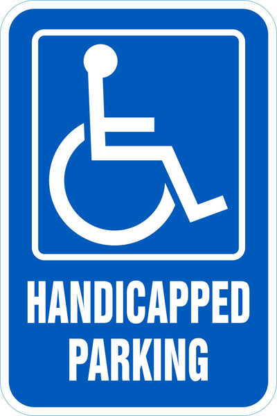 Handicapped Parking Sign: Handicapped Parking (With Symbol)