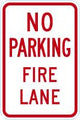 Delaware No Parking Sign: No Parking Fire Lane