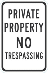 Private Property Sign: No Trespassing