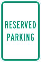 Parking Sign: Reserved Parking