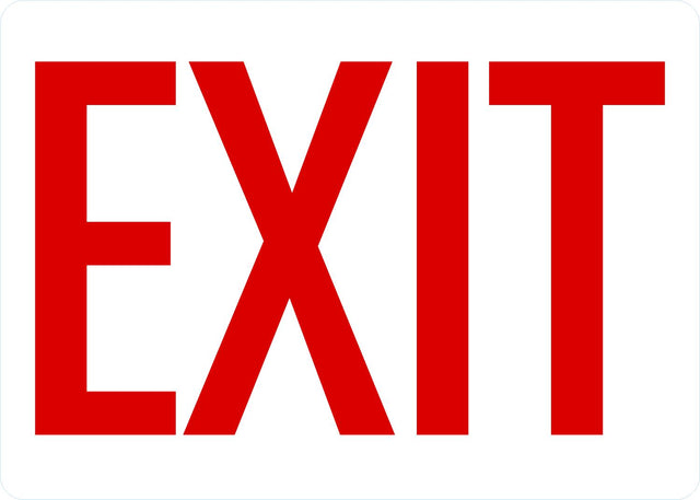 Exit Sign: Exit Lyle Signs