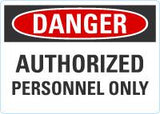 Danger OSHA Sign: Danger Men Working Above Sign