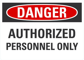 Danger OSHA Sign: Danger Men Working Above Sign