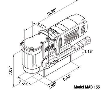 MAB 155 – Ultra Compact Portable Magnetic Drill - CS Unitec