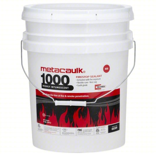 Metacaulk 1000 Intumescent Firestop Sealant 66309 Metacaulk 5 Gallon Pail