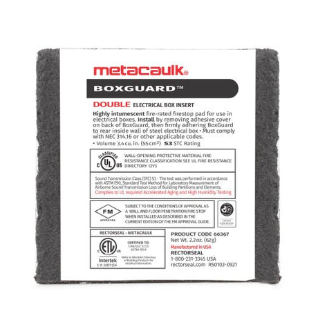 Metacaulk Box Guard - 50 Count Metacaulk