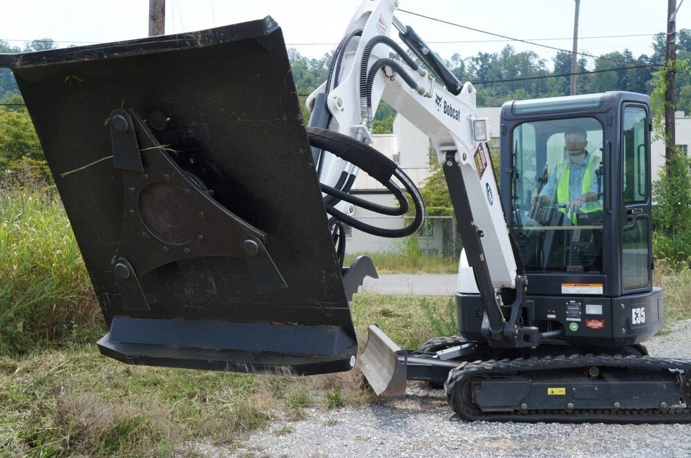 Mini Excavator Brush Cutter – Heavy Duty | Land Clearing Attachment ...