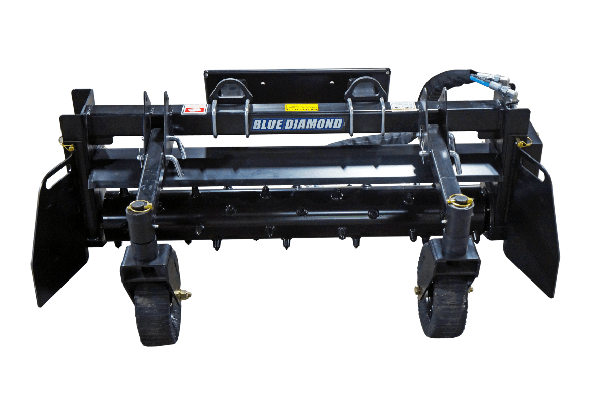 Towable Engine Power Rake Mini Power Rake – Standard Duty | Power Rakes for Mini Skid Steers