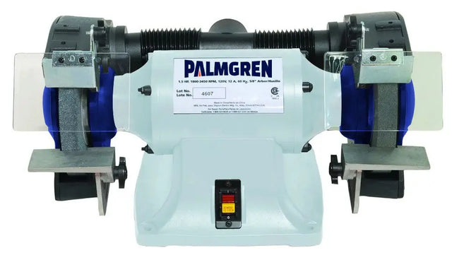 8" 3 Phase Bench Grinder W/Dust Collection Palmgren