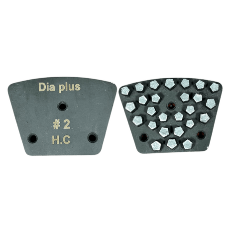 Multi Layered Brazed Trapezoid Grinding Segment VBT-HS2-6mm Dia Plus Hex Shape - Step 2 - 6mm