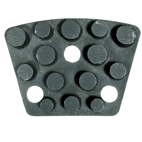 Multi Layered Brazed Trapezoid Grinding Segment VBT-BD-9mm Dia Plus Big Dot - Step 2 - 9mm