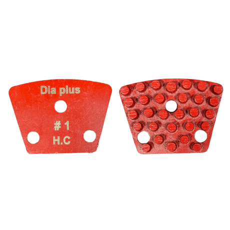 Multi Layered Brazed Trapezoid Grinding Segment VBT-SD1-9mm Dia Plus Little Dot - Step 1 - 9mm