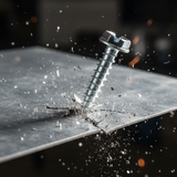 NEEDLE POINT SCREWS - SLOTTED HEX WASHER HEAD (Zinc) Daggerz