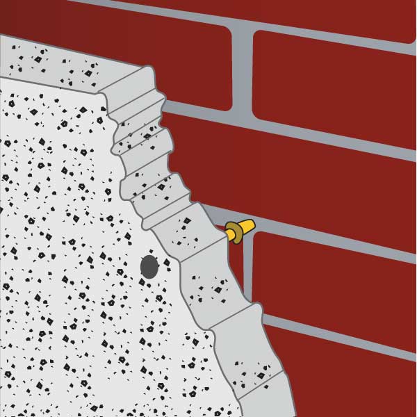 Mechanical Repair Anchor for Masonry Veneer Prosoco