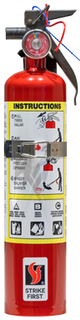 2.5 LB Multi-Purpose Dry Chemical Portable Fire Extinguisher Strike First