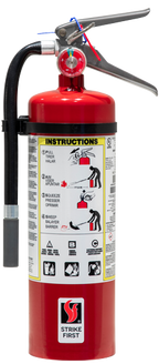 5 Pound Multi-Purpose Dry Chemical Portable Fire Extinguisher Strike First
