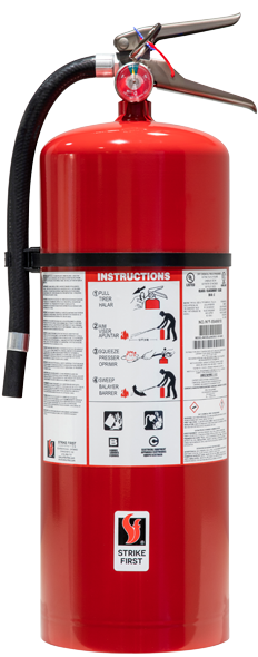 20 lb. Standard Dry Chemical Portable Fire Extinguisher - BC Strike First