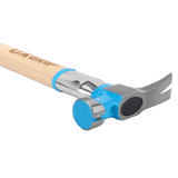 OX Pro 22-Ounce Milled Face Framing Hammer | Curved Hickory Handle Ox Tools