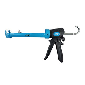 OX Pro 29-Ounce Dual Thrust Caulk Gun | 12:1 & 24:1 Thrust Ratio Ox Tools
