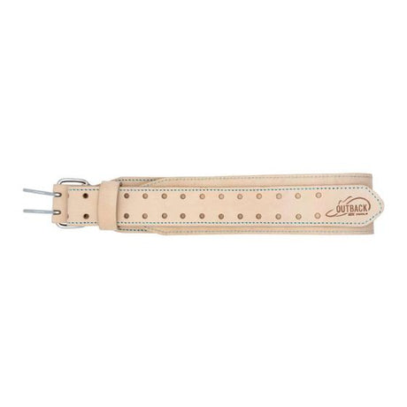 OX Pro 3-Inch White Leather Tool Belt - Large 35" to 46" Ox Tools