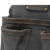 OX Pro 4-Pocket Roofer's Pouch | Oil Tanned Leather - Ox Tools