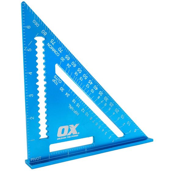 OX Pro Aluminium Rafter Square | 12-Inch / 300mm - Ox Tools