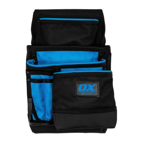 OX Pro Dynamic Nylon 7 Pocket Pouch with Hammer Holder Ox Tools