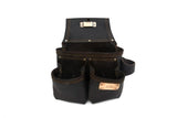 OX Pro Framer's Tool Bag, Oil-Tanned Leather, 3 Pouch Ox Tools