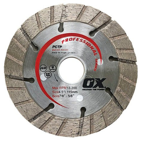 OX Pro Sandwich Tuck Point Blade | Bore: 5/8" - 7/8" / 15mm - 22mm Ox Tools