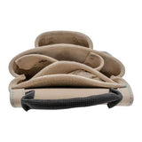 OX Pro White Leather 10-Pocket Tool Pouch w/ Speed Square Pocket Ox Tools