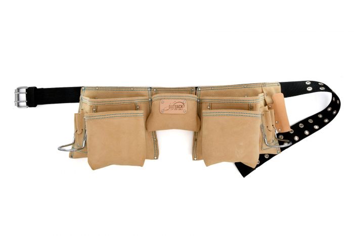 OX Trade 12-Pocket Apron, Suede Leather Ox Tools