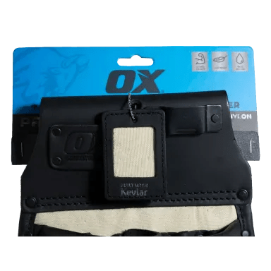 OX Ultimate 10-Pocket Leather & Nylon Drywaller's Pouch w/ Kevlar Reinforcement Ox Tools