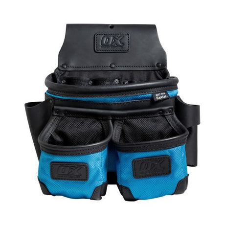 OX Ultimate 3-Pocket Leather & Nylon Framer's Pouch w/ Kevlar Reinforcement Ox Tools