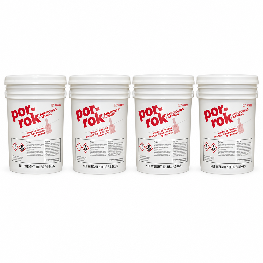 Por-Rok® Premium Gypsum Based Anchoring Cement POR-PORROK-10-PAIL SpecChem 10 lbs Pail - Pack of 4