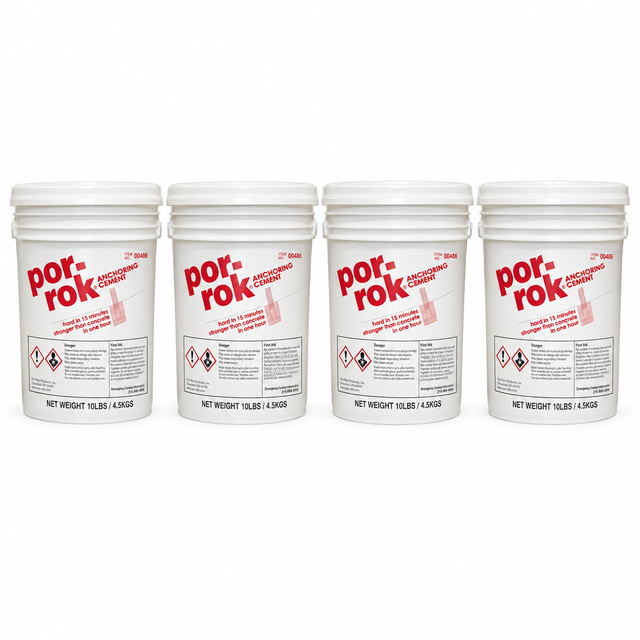 Por-Rok® Premium Gypsum Based Anchoring Cement POR-PORROK-10-PAIL SpecChem 10 lbs Pail - Pack of 4
