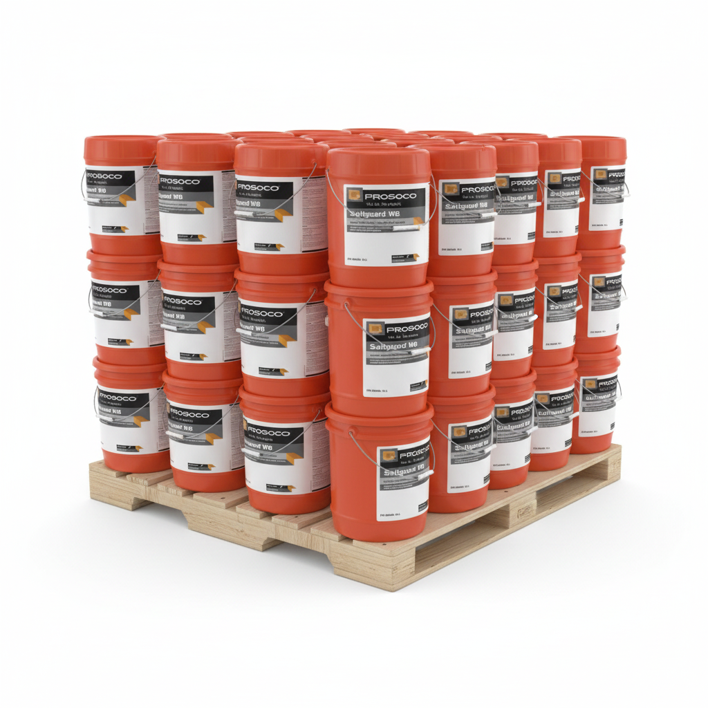 Saltguard WB Water-Based Chloride Screening Sealer - Bulk 46067-05GAL (Pallet) Prosoco Pallet of 32 Units (5 Gallons)
