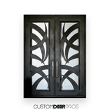 Palm Double Doors Custom Iron Door Pros
