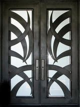 Palm Double Doors Custom Iron Door Pros